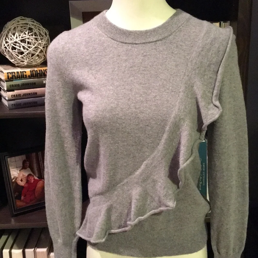 J Crew Mercantile Ruffle Sweater XS